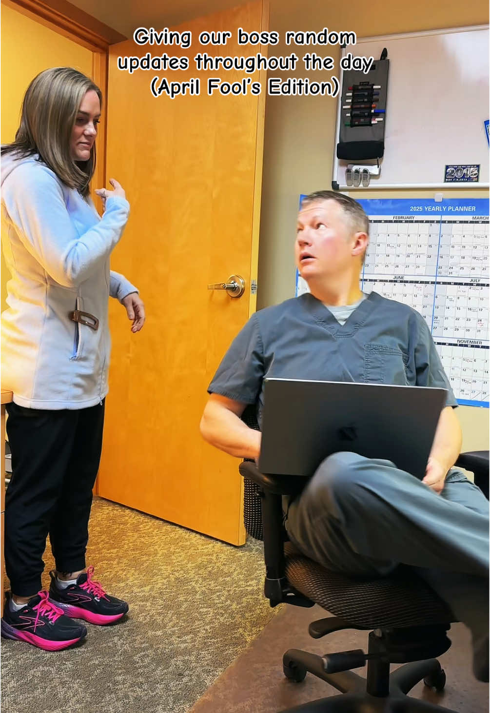 Dr Beck caught on quickly and made us the fools! He came up front and updated US! He’s going to change the batteries in his loops😂 #clearcreekdentistry #dentalfun #AprilFools #silverdalewashington #silverdalewa #kitsapcounty #dentistry #dentist 