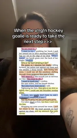 And he’s a consent king 👑🥵 📖—When the time is right by Simone White (me lol) is a college hockey fake dating romance book which includes the following tropes:  🥅Open door-Inexperienced MMC with spicy lessons  🍿Fake dating  🥅Found family  🍿Dual POV  🥅No third act break up  🍿Mental health rep  With microtropes that include: Nickname for her, aftercare, he bakes her a birthday cake, he buys her essentials when he thinks it’s 🦈 week, forehead kisses, she wears his jersey…and she’s his first ✨everything✨  #hockeyromance #collegehockeyromance #BookTok #sportsromance #booktokfyp #hockeysportsromance #spicybooktok #booktokcommunity #fyp #romance #bookworm #bookrecs #bookrecommendations #bookseries #fakedatingtrope #foundfamilytrope #bookboyfriend #booktokromancebooks  #viralbooktok #kindleunlimited #booksta #bookstagram #booklover #bookquotes #spicybooks