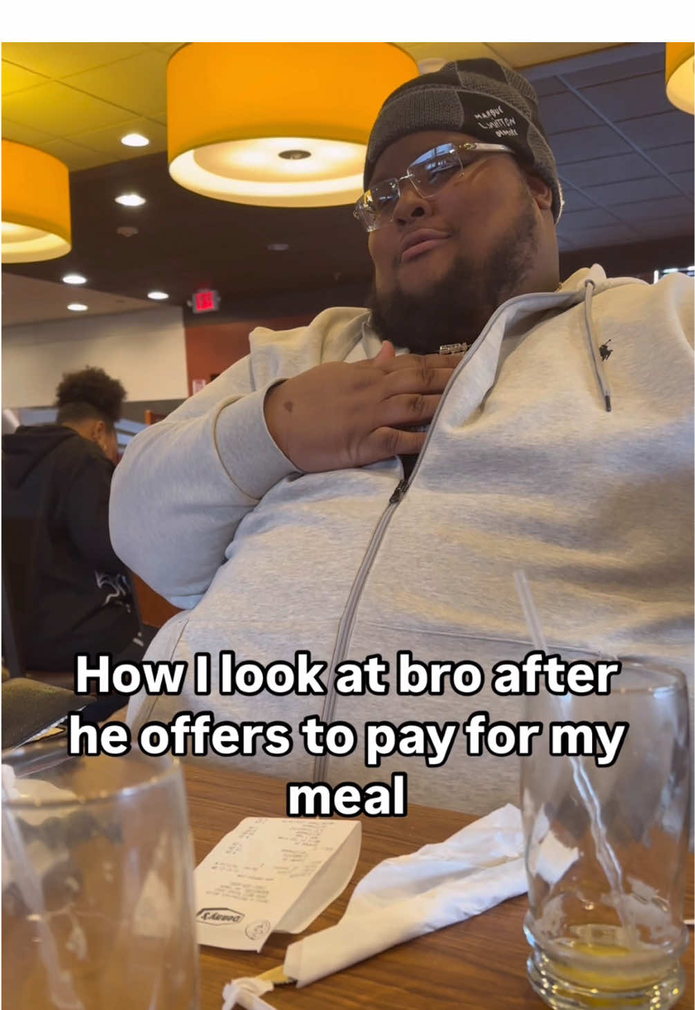 When bro offers to pay for your food #fyp #foryou #comedy #food 
