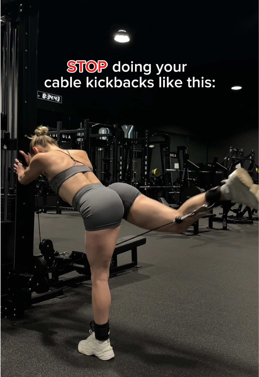HOW TO: cable kickbacks! 🥰🤗 #glutemediuskickback #cablekickbacks #glutekickbacks #fairyformmother #exercisetutorial 
