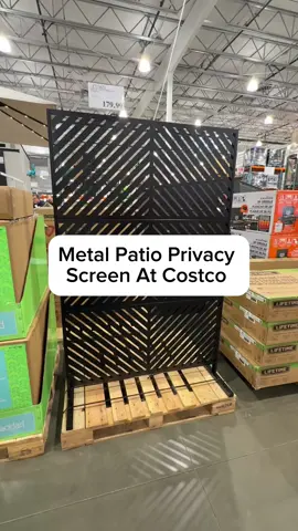 I spotted this metal patio privacy screen and it’s perfect for your backyard/ patio but very versatile too and ideal for public spaces!! Send this to someone that needs one and follow along for more new Costco finds  #costco #costconew #costconewdeals #costcofinds #costcomusthaves #costcodeals 