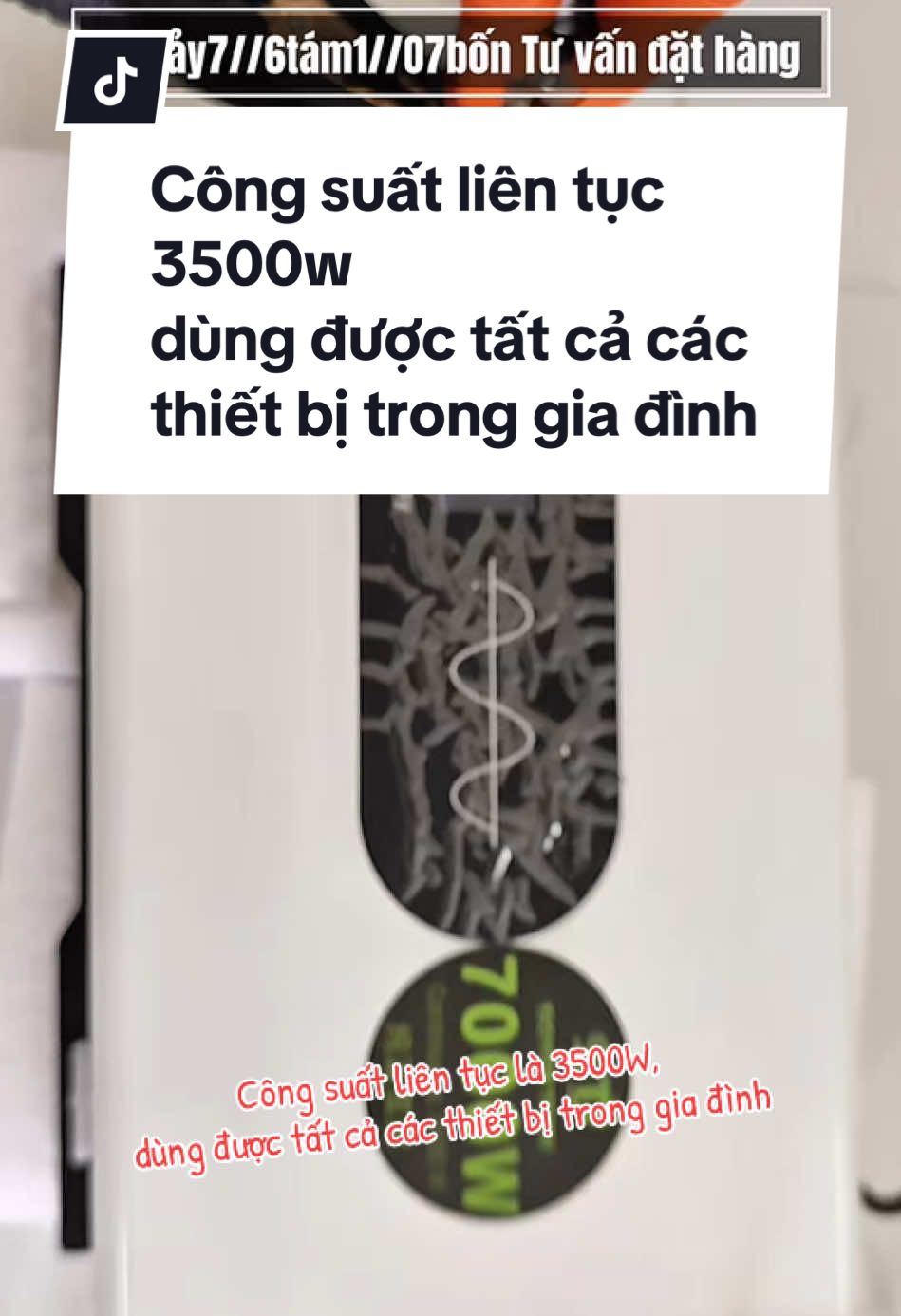 Trả lời @Tùng Thể806 công suất liên tục là 3500w dùng đc tất cả các thiết bị trong gia đình #bodoinguondien #bokichdien #bochuyendoidien 