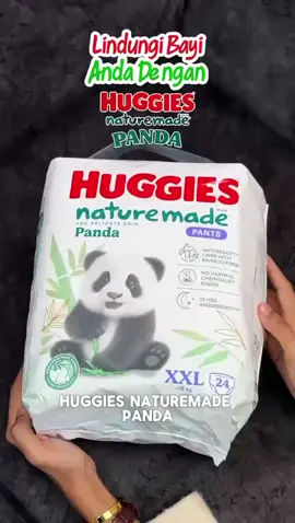 Embrace the gentle touch of nature with Huggies Naturemade—where comfort meets care! 🐼✨ #momslife #huggiesmalaysia #diapers #lampinbayi 