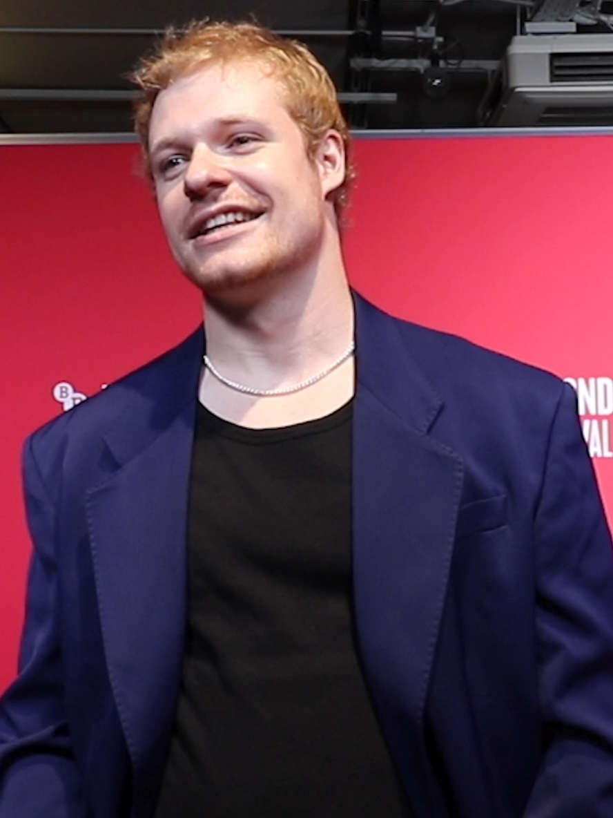 Solly McLeod on his character in Last Swim. #SollyMcLeod #LastSwim #LFF #BFI #LondonFilmFestival #BritishFilmInstitute #BFISouthbank #Southbank #London #LondonBeautifulLife #GlobalBeautifulLife #Premiere #RedCarpet #Interviews #Celebs #Celebrity #Media #Filming #Movie #Film #Event #TV #Actor #Actress #Screening #Television 