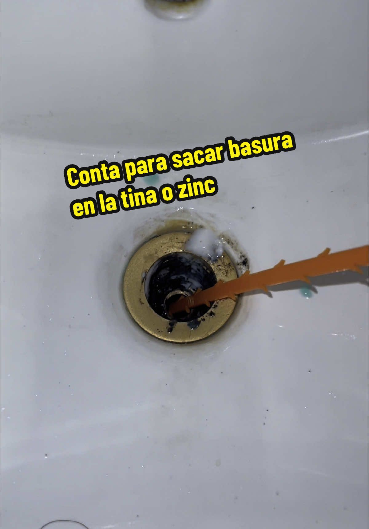 #cinta #paralimpieza #quitarbasura #zinc #tina #plomeria 