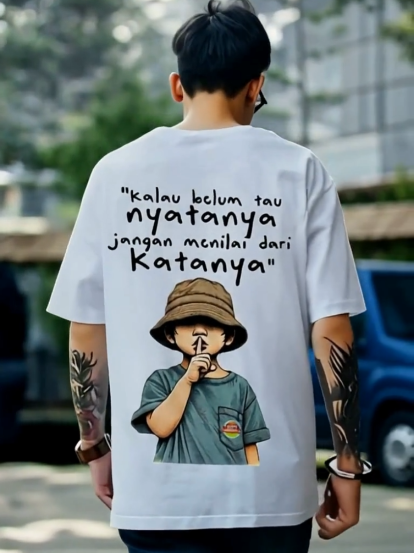 Kalau belum tau nyatanya jangan menilai dari katanya #kaoskatakata #kaoskatakatakeren #kaoskeren #kaosmotivasi #kaosviral #fyp 