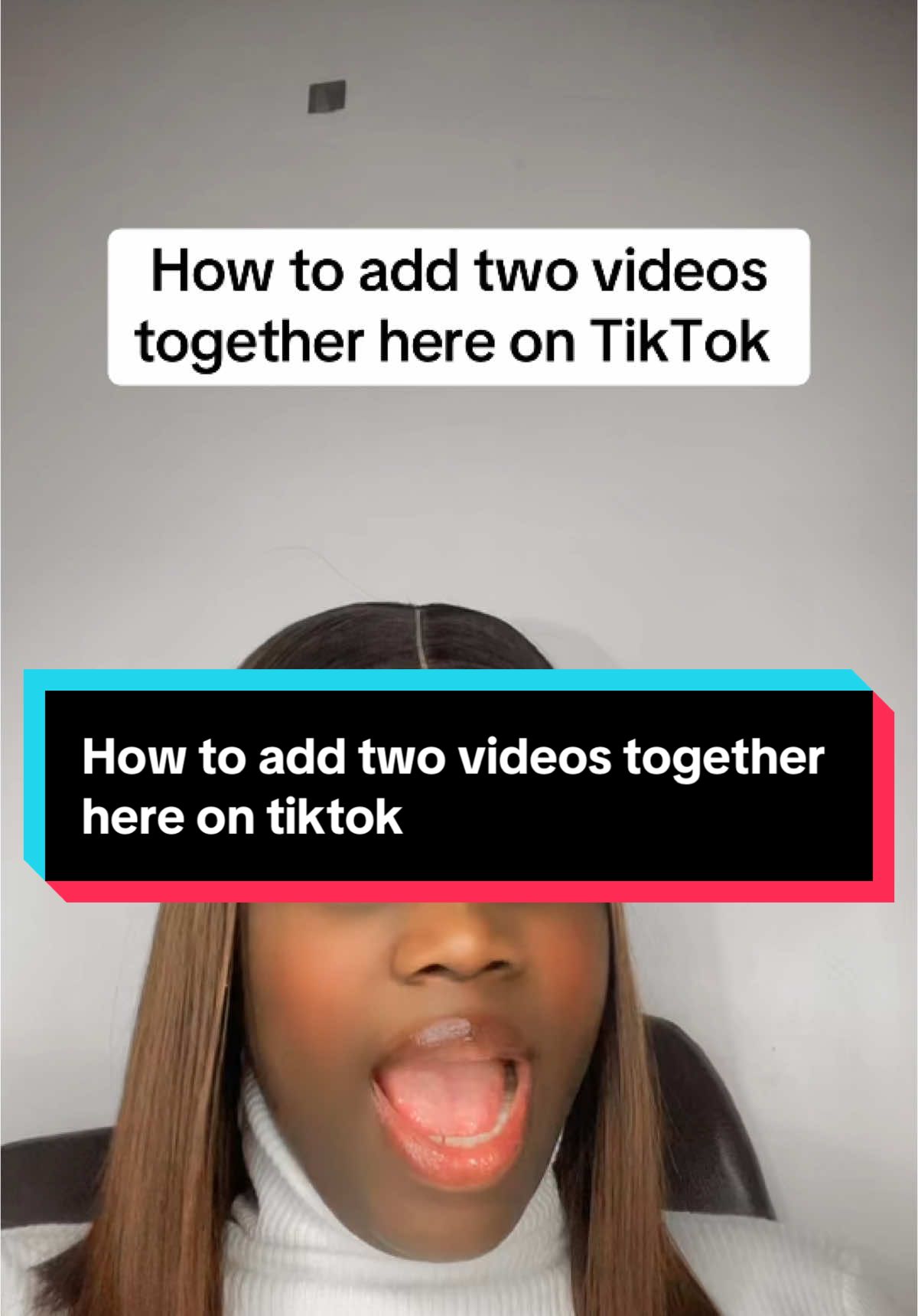 How to add two videos together here on TikTok #tiktoktips #tiktoktutorials #creatortips #newontiktok #tiktokbeginners #coachqueenzoe #flourishoduma 