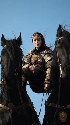 On this vast land, ancient warriors are wearing armour.
