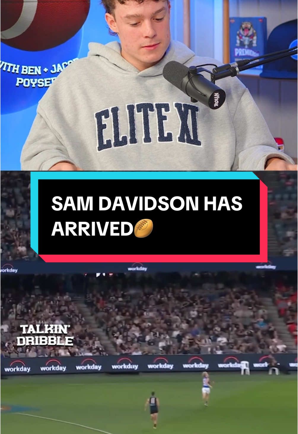 Sam Davidson has arrived🐶🏉 Listen to Episode 20 on Spotify & Apple Podcasts #afl #footy #samdavidson #westernbulldogs 
