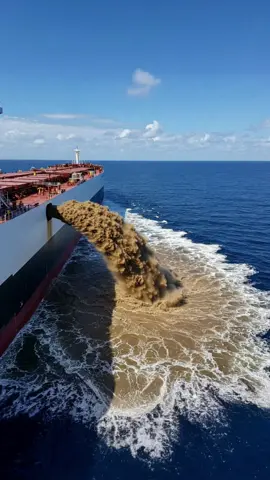 Dumping waste like this should be illegal! 🚢💢 #Pollution #saveouroceans 