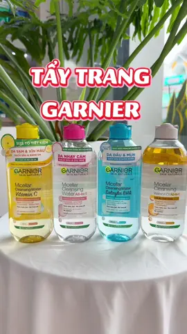 Tẩy Trang Garnier nhà e về đủ màu.🌸 #myphamchinhhang #sunnycosmetics #taytrang 