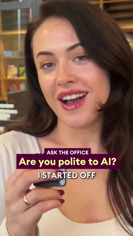 Whether we like it or not, AI is now a part of our lives, and it looks like it's here to stay!⁠ ⁠ How do you treat the robot that responds to every whim, prompt, question, and request?⁠ ⁠ #AI #AskTheOffice
