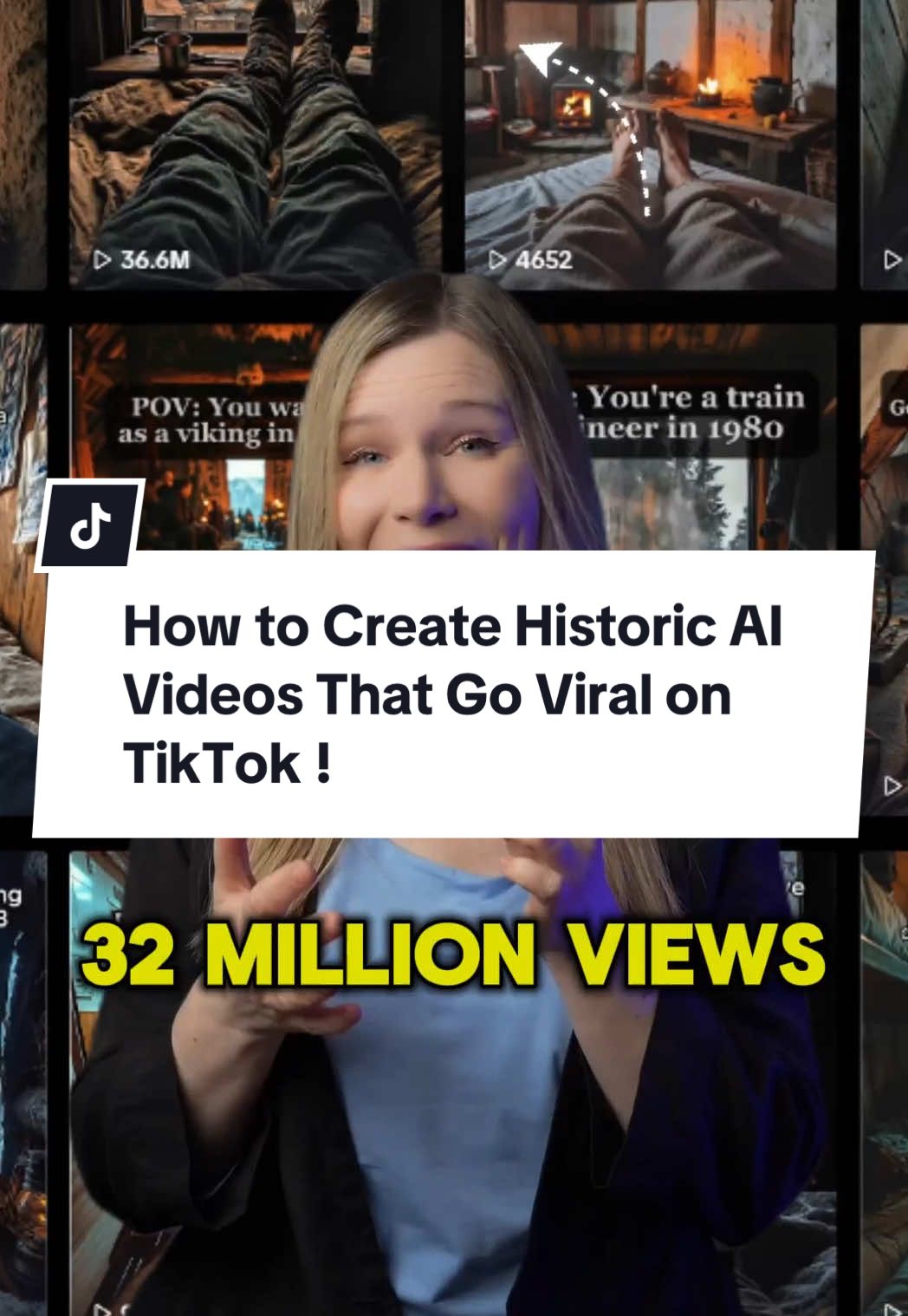 How to create viral, cinematic, historic AI videos in seconds using a single AI video generator. In this video I show you how I use the AI video generator @InVideo to generate a similar viral AI video as posted on the @HistAIry Films TikTok channel. #aihistorychannel #viralaivideo #historytiktok #aihistory #invideo #aichannel #viralai #aivideogenerator 