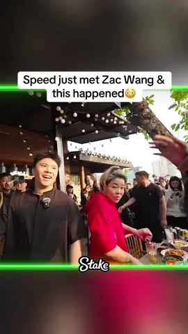 Speed just met Zac Wang & this happened😳 #Speed #ishowspeed #fyp #foryoupage #speedclips #ishowspeedclips 