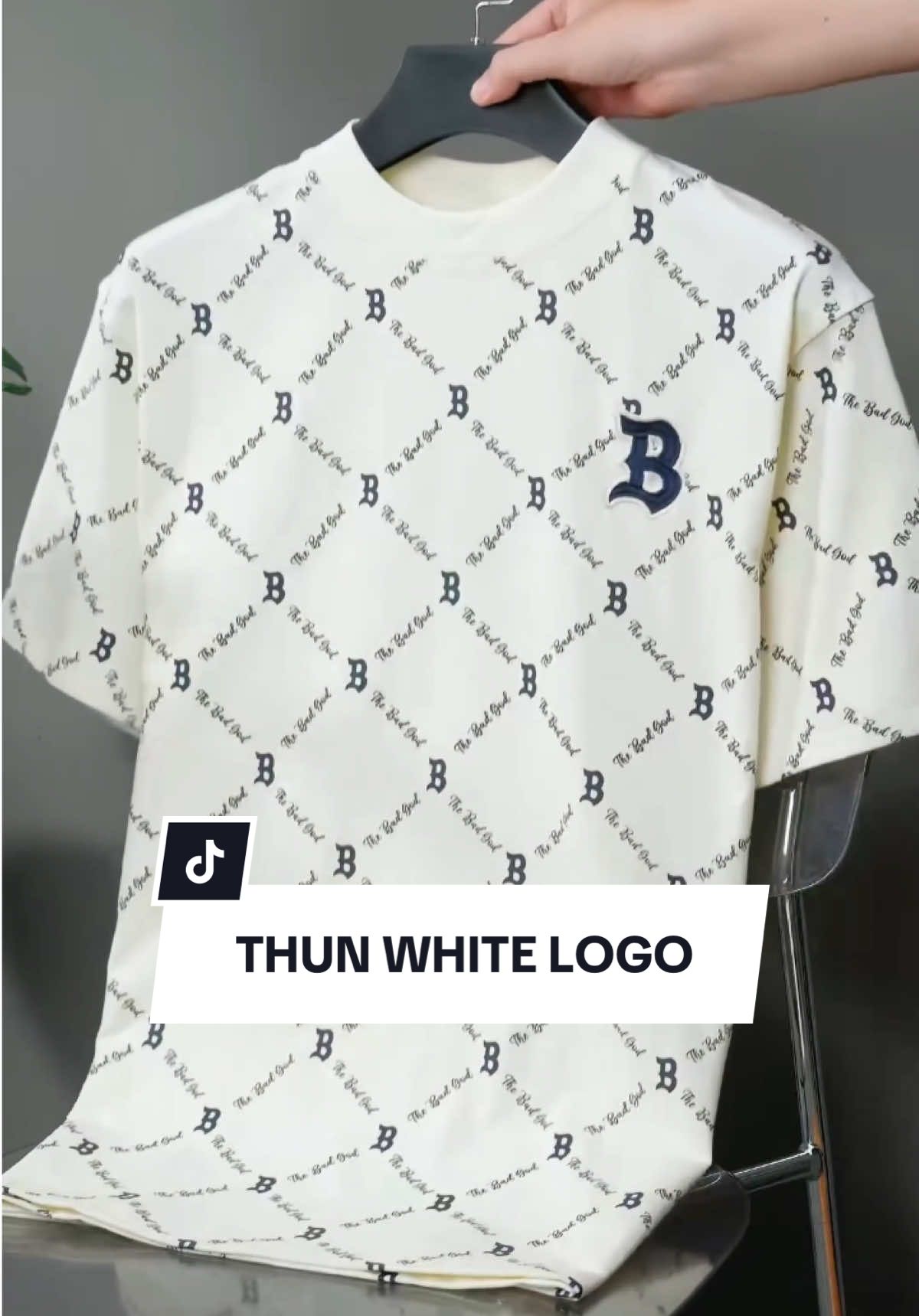 THUN WHITE LOGO #whitelogo #xuhuong #thoitrang #unisex #fashion 