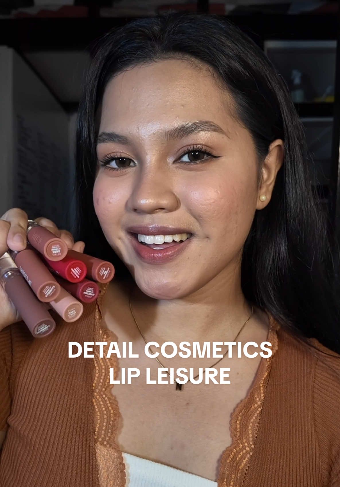 swatching all shades of @Detail Cosmetics Lip Leisure (except that I left the shade ‘Rose Latte’ at home)  #makeup #beautyph #BeautyTok #detailcosmetics #lipleisure #lipstick #localbrand #viral 