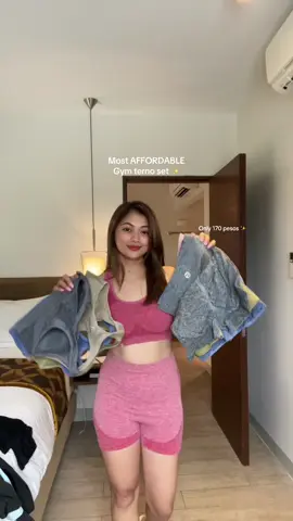 Most affordable gym terno set #workoutoutfit #gymoutfit #terno #sportsbra #shorts #forwomen #GymTok #Fitness 