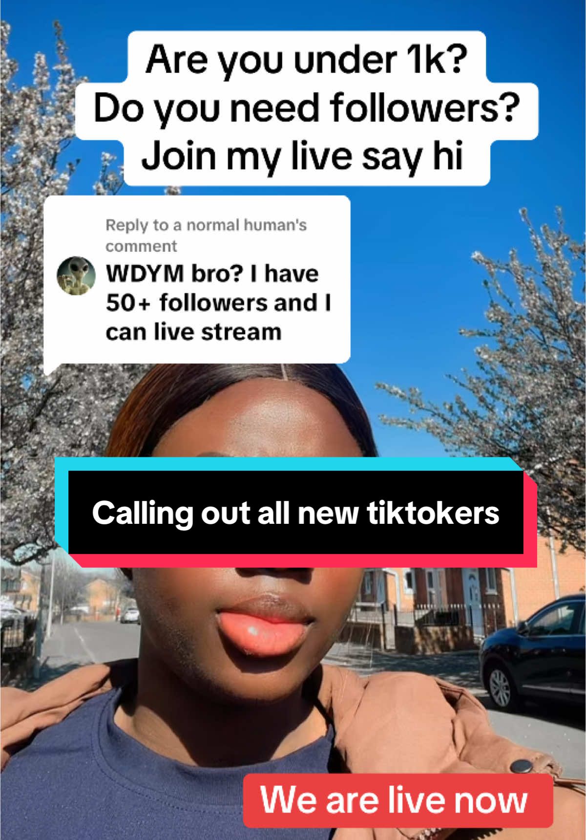 Replying to @a normal human i’m live now #newtiktokers #newontiktok #tiktokbeginners #realqueenzoe0 