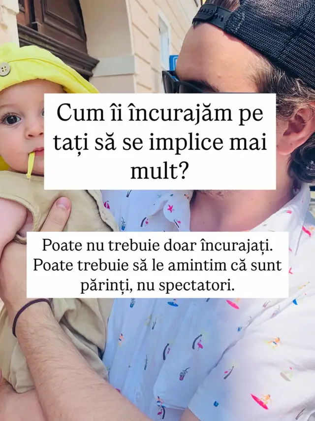 Este întrebarea pe care am primit-o zilele trecute în cadrul unui eveniment. Iar răspunsul meu vine mereu dintr-un loc împăciuitor și înțelegător. Dar ceva m-a triggeruit. Îmi recunosc privilegiul, sunt într-o relație sănătoasă, am un soț minunat și un tată grozav pentru copiii noștri. Avem și ajutorul familiei pentru care sunt, din nou, recunoscătoare. Dar, de obicei, tații “scapă ușor” și primesc imediat eticheta de tată bun deoarece așteptările pentru ei sunt minime. Un tată își dă copilul în leagăn? Awwww. Un tată schimbă un scutec? Awwwww. Un tată la cumpărături singur cu copilul? AWWWW. Aceleași lucruri care pică by default în lunga listă de responsabilități a mamelor sunt premiate dacă sunt pe lista scurtă de responsabilități a taților. Mai știu și că aranjamentele de familie sunt unice și uneori există această înțelegere “eu am grijă de copil, tu mergi la lucru” dar e folosită des pentru a scuza neimplicarea taților. Mai știu și că mamele, uneori, sunt pe modul “fac io, fac io!” Și nimeni nu face mai bine și mai corect ca noi, cu riscul să descurajăm implicarea taților. Suntem speciale. 😅 Așa ajungem să nu ne mai vedem 2 persoane adulte, mame, după ora 8 seara, pentru că “cel mic nu adoarme decât cu mine”. Cât e adevăr și cât e ego-ul nostru? Câte șanse REALE a avut tatăl să-și culce copilul de-a lungul vieții? L-am criticat constant pentru orice “greșeală”? Let that sink in, aș vrea să vă aud părerea dar înțeleg și dacă păstrați răspunsul pentru voi. Postarea nu e cu reproș, e cu drag și adevăr. Dar unele lucruri trebuie spuse fără ocolișuri. Implicarea tatălui în viața copilului nu e un gest frumos. E o necesitate. O responsabilitate. Un privilegiu. Și o fundație pentru o relație de-o viață. Dacă ai în viața ta un tată care se implică cu adevărat, vrem să-l cunoaștem. Dacă ești acel tată ești un exemplu. Dacă vrei să devii acel tată.. începe azi. love, love #ShareTheCare #ilovesleepbaby #consultantsomn #somnulcopiilor #somnulbebelusului #parinti #mamicipetiktok #tiktokromania 