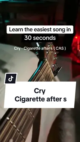 Cry (CAS) guitar tutorial #cry #cas #guitartutorial #tutorial #guitarlesson #guitarlessons #guitarlessonsforbeginners #easyguitar #beginner #easytutorial #guitarbeginner #guitarchords #chords #guitar #music #fyp  