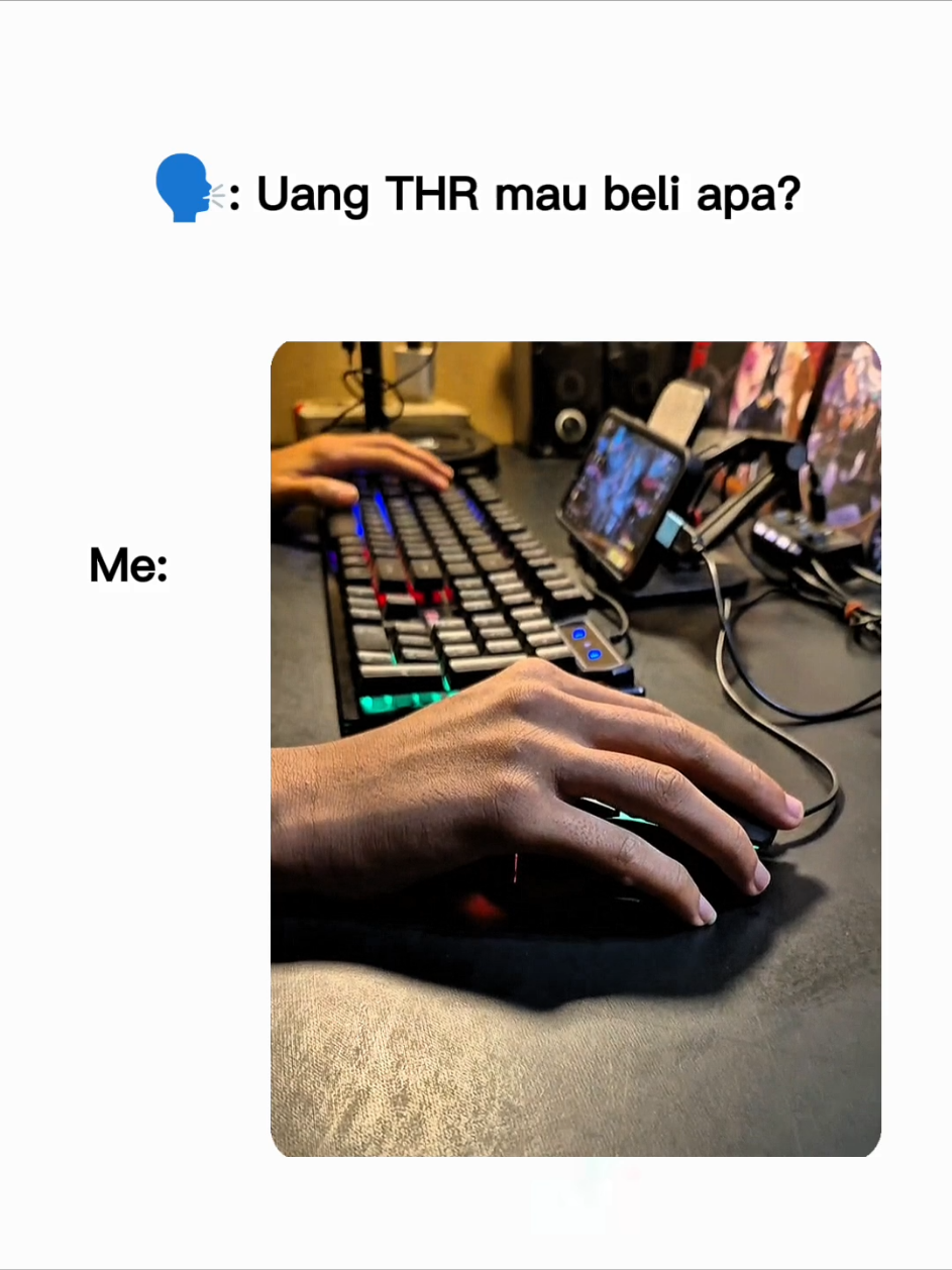 pake nanya 🫵🤫 #keyboard #mouse #RGB #1set 