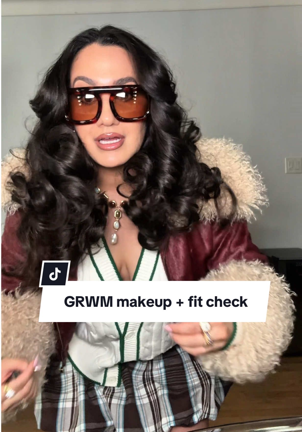 It’s a full time job being a baddie friends, iykyk #grwm #plaidskirt #outfitideas @Urban Outfitters 