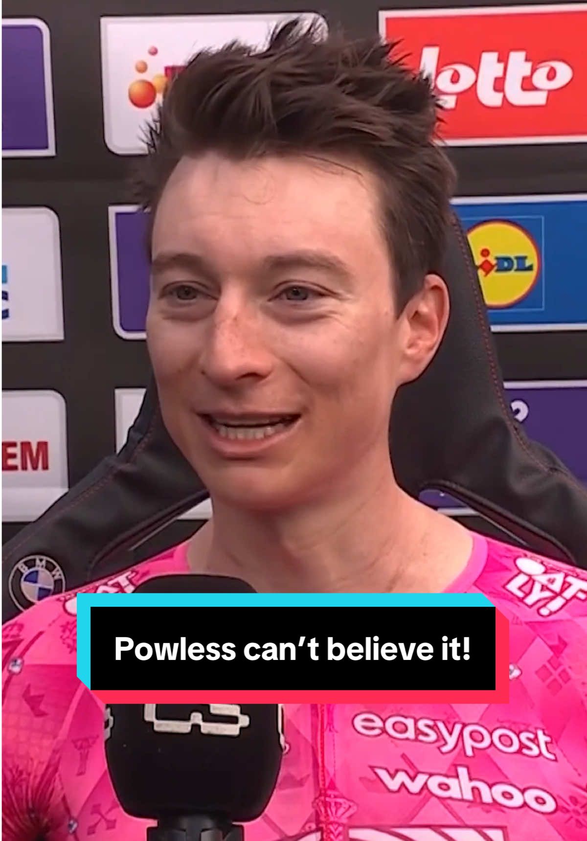 Neilson Powless really thought he was riding for second place 😅 #cycling #RVV #powless 