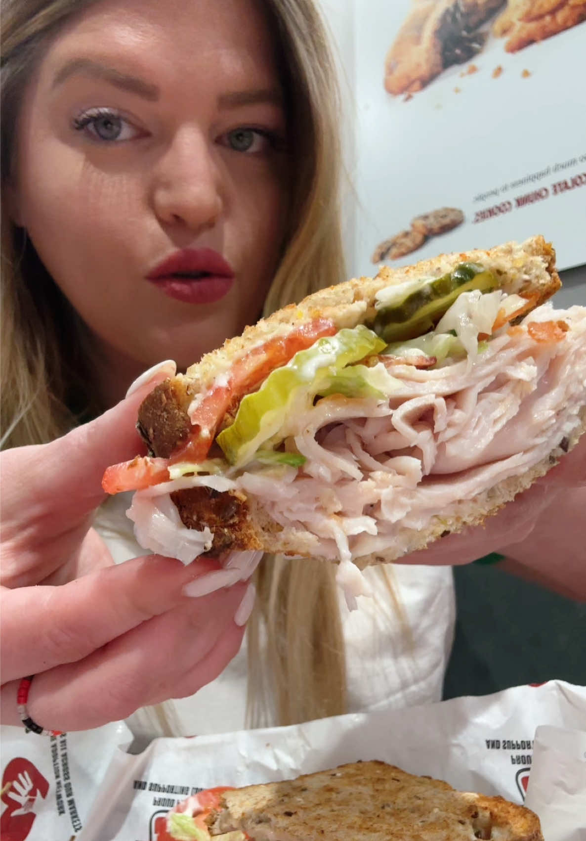 ✨ NEW 9 Grain Bread @Penn Station East Coast Subs 🍞🔥 ✨ Turkey Bacon Ranch & Grilled Club 👏 Absolutely DELICIOUS #ad #pennstation (Only available in Indianapolis) . . . . . . . . #mukbang #eatwithme 