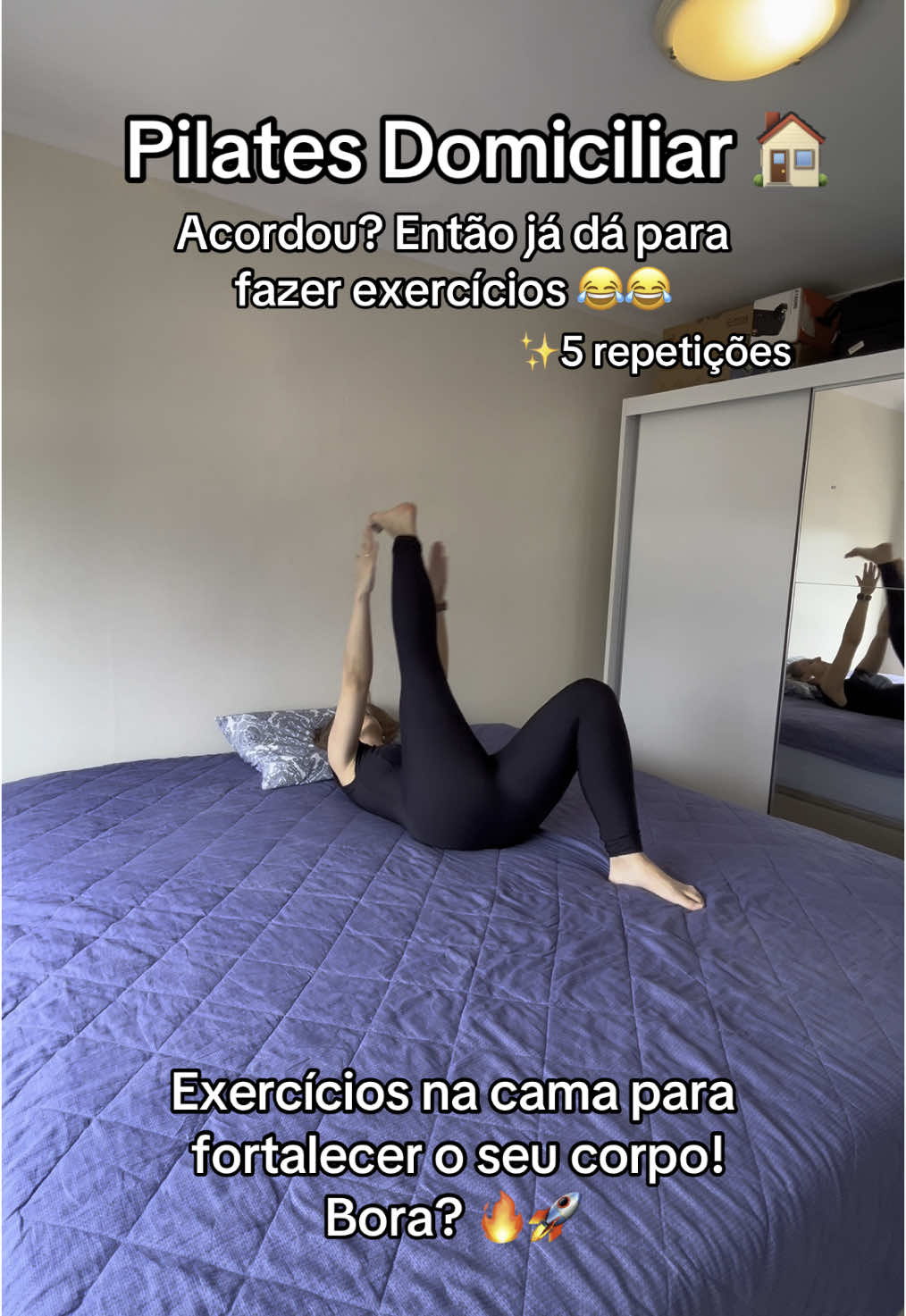 Pilates Domiciliar 🏠 • Melhore o seu dia com exercícios simples que podem ser realizados na sua cama!  #pilates #pilatesathome #pilatesinstrutor #pilateslovers #fisioterapeuta #pilatesworkout #aliviodadorlombar #dornascostas #postura #habilidades #flexibility #coluna #exercicioemcasa #movimento #pilatesinstructor #exercicioemcasa 