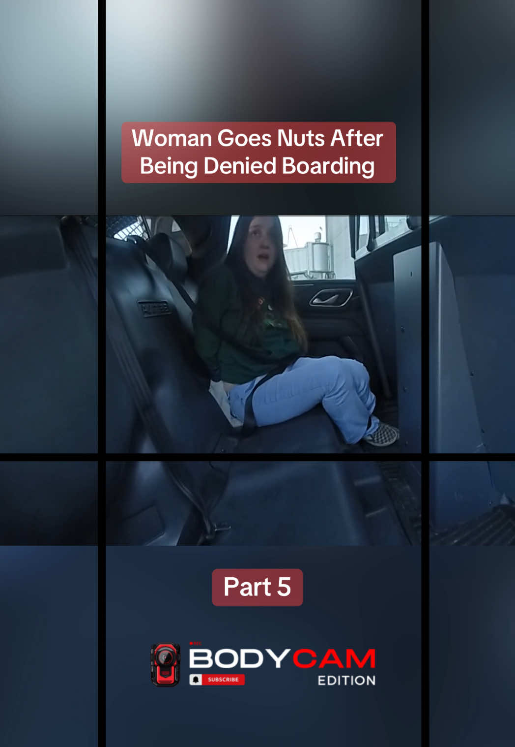 Woman Goes Nuts After Being Denied Boarding Part 5 #bodycam #copsoftiktok #crime #fyp #foryoupage #bwc #airport 