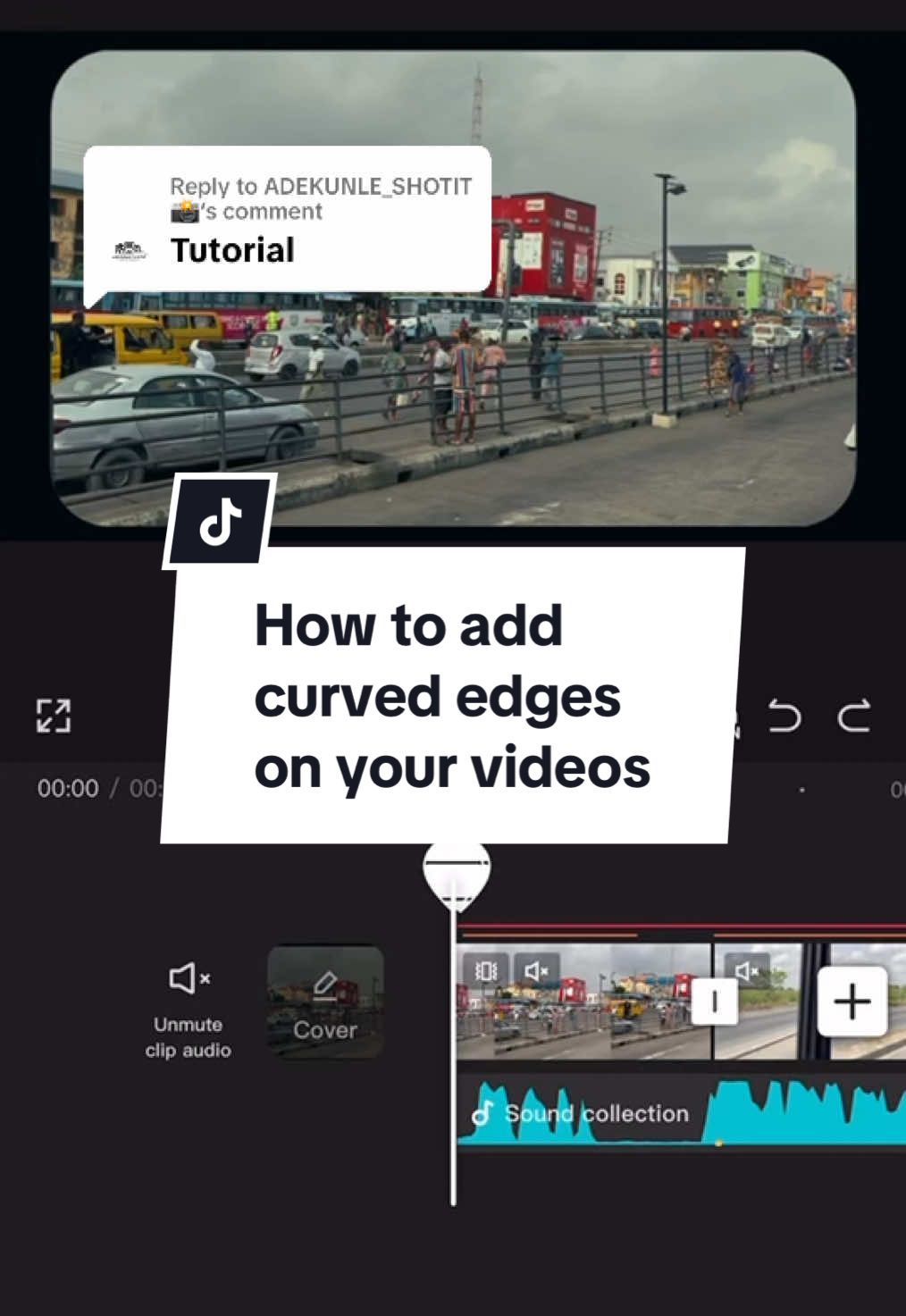 Replying to @ADEKUNLE_SHOTIT📸 HOW TO ADD CURVED EDGES ON YOUR VIDEOS USING CAPCUT.  Please send me a DM with your email address and I’ll send it to you.  In summary: Work / source for your audio first, import your clips into CapCut, work on the audio, add beats then sync your videos to the yellow dots.  Then, add the png, pinch to fill screen, click splice - Darken. Drag till the edit or edit to your preferred location. Then color grade. Go to filter, choose one or apply your LUTS or color correct the videos.  #CapCut #dipstheeditor #editing101 #capcuttutorial #tutorialvideo 