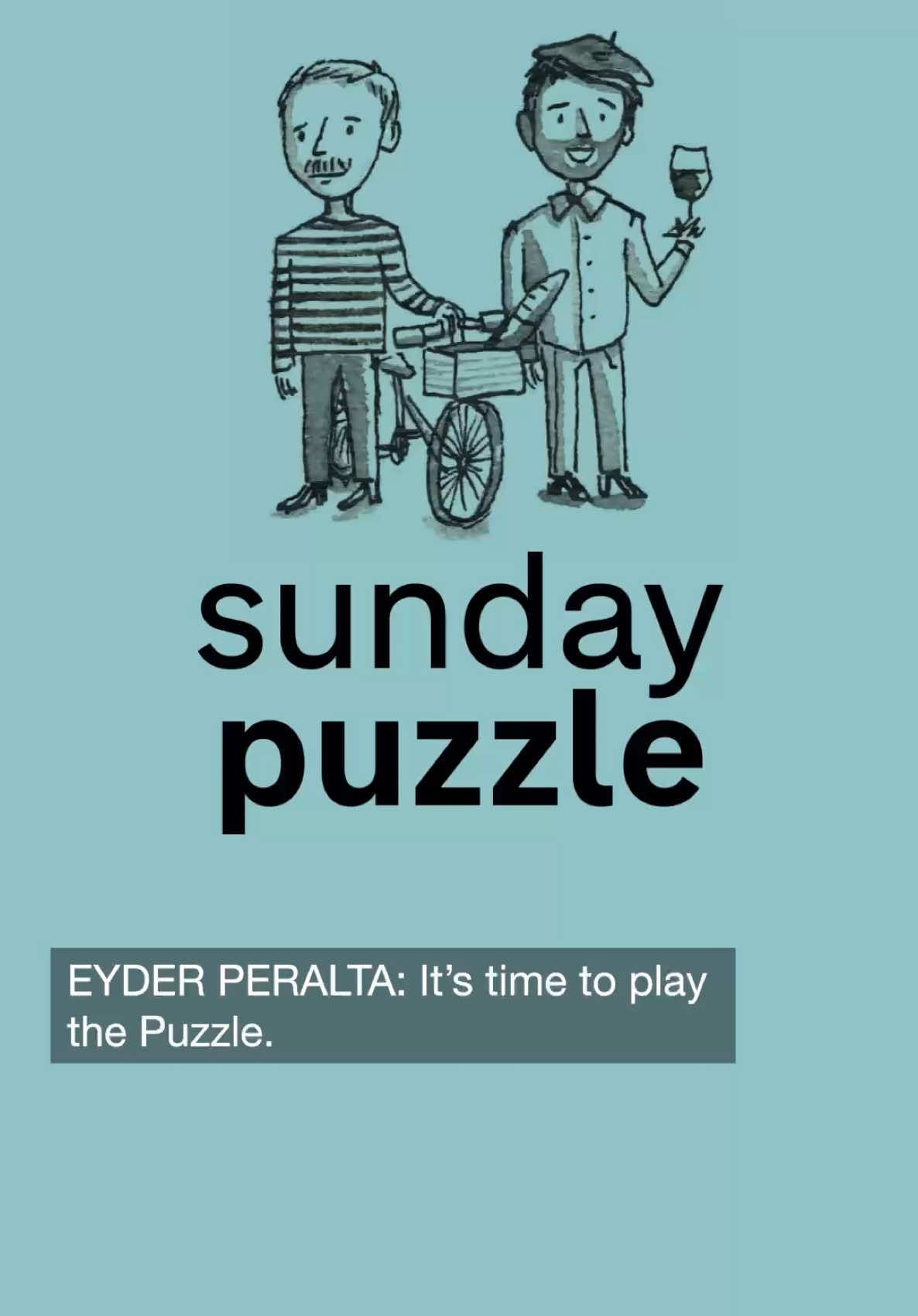 Eyder Peralta plays Sunday's puzzle with listener Amy A. of Aurora, Ohio, along with Weekend Edition Puzzlemaster Will Shortz. You can play the Sunday Puzzle, too! This week's challenge comes from Henri Picciotto and Joshua Kosman, the creators of 