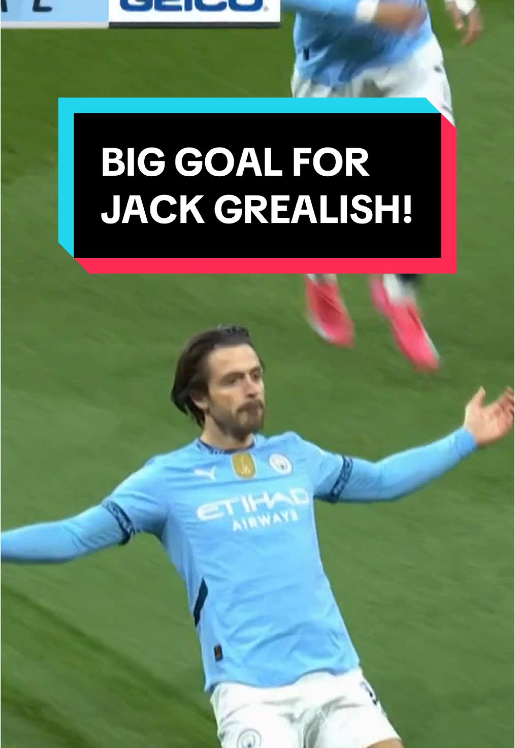 Jack Grealish bags his first Premier League goal in more than 15 MONTHS for Man City. 💥 #Soccer #PremierLeague #mancity 