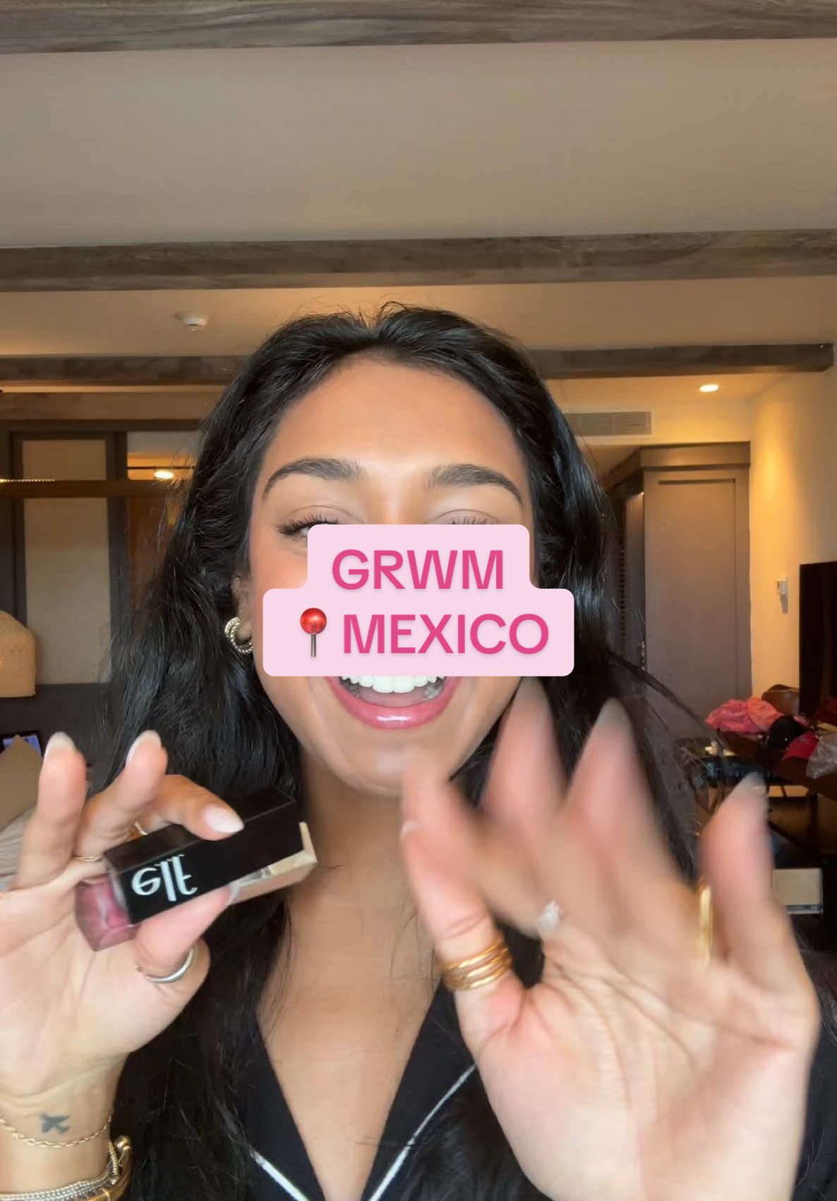Literally the best night!!  #grwm #brandtrip #mexico #makeuptutorial #getreadywithme  @Smashbox Cosmetics @tarte cosmetics @e.l.f. Cosmetics @Fenty Beauty @KimChi Chic Beauty @Milani Cosmetics @Avon Insider @Benefit Cosmetics 