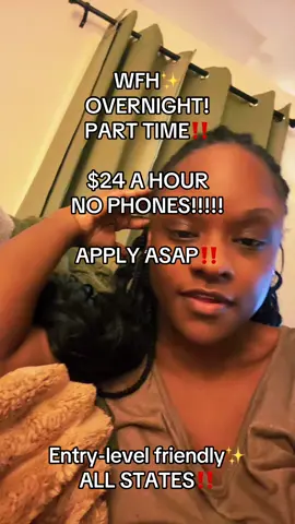 Remote job hiring overnight in all states!!!No phones and entrylevel friendly ✨#remotejobs #remotework #wfhjobs #jobshiringnow #jobshiringremotely #wfhjobs #nophoneremotejobs 