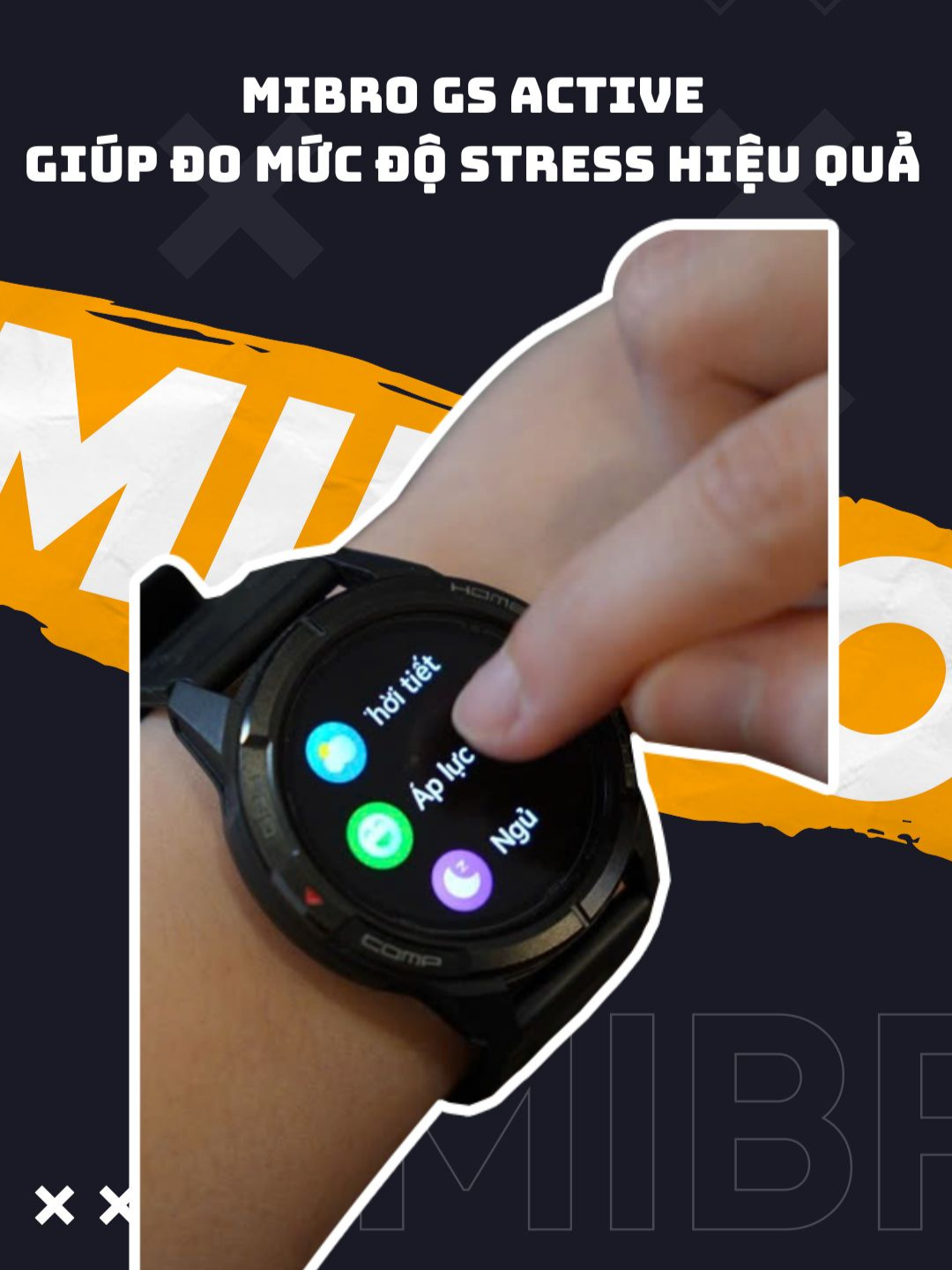 Đồng hồ thông minh Mibro GS Active giúp đo mức độ Stress hiệu quả #mibro #mibrovietnam #hoplongecommerce #giga #dongho #donghothongminh #donghomibro #donghodeotay #đồng_hồ_mibro_gs_active #Mibro_GS_Active #gs_active