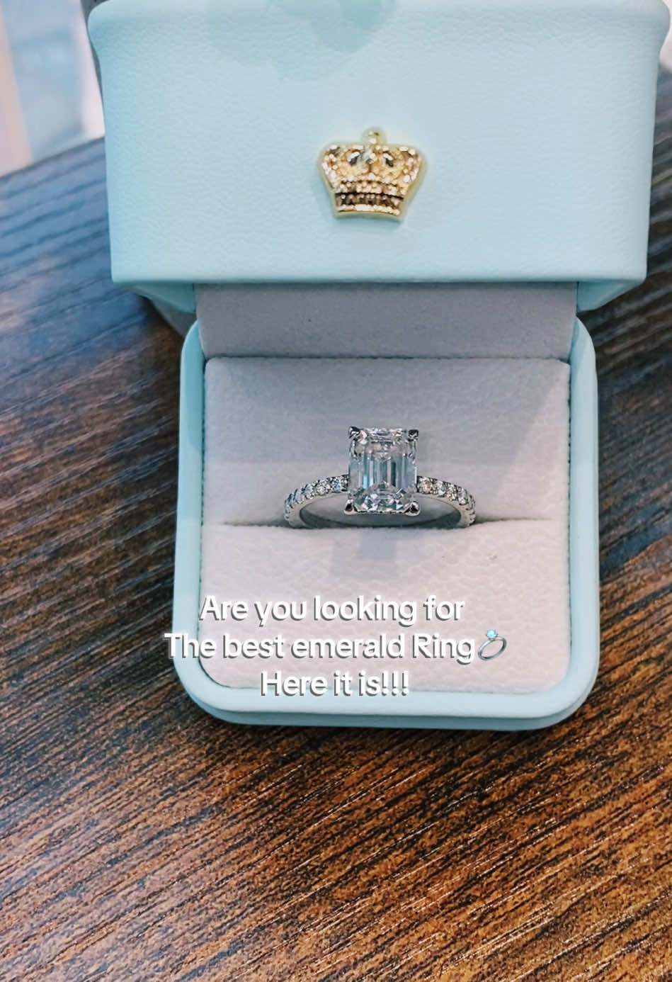 4.0carat Dcolor MOISSANITE diamonds Engagement Rings#moissanite #moissaniteengagementring #emeraldcut #ring #vnkjewelry 