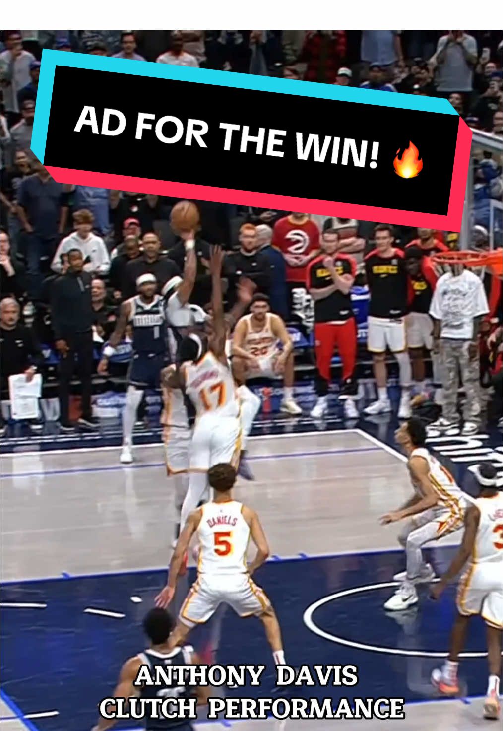 AD finishes strong 💪 #NBAPhilippines #NBAHighlights #Mavericks #AnthonyDavis #SportsOnTikTok #BasketballPH #GameWinningShot