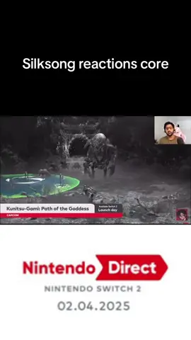 Sorry for the awful quality #hollowknight #silksong #nintendo #reaction 