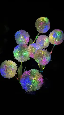 Solar Powere Dandelion Shaped Garden Light #solar #solarpowered #solarpoweredlight #solarledlights 