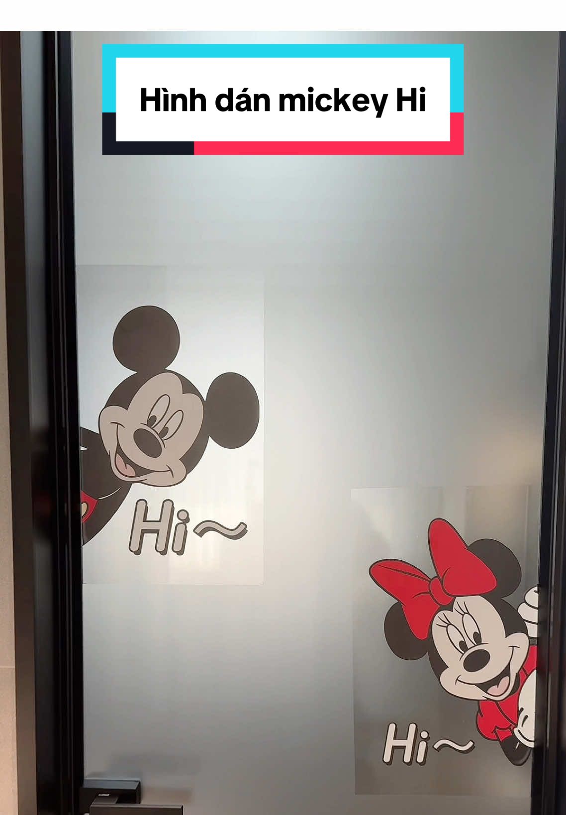 Decor dán cửa kính trang trí hình mickey Hi~  #decaldankinh #decandankinh #hinhdancute #decandancuakinh #decaldancuakinh #decor #thao2mai 