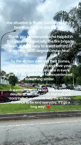 God bless everyone!! 🧿❤️ to those who were concern about me, thank you for asking, we’re good although the anxiety kicked in for a bit with the tremors. But much love 💓 #putraheights #putraheightsfire #fire #subangjaya #malaysia #fyp 