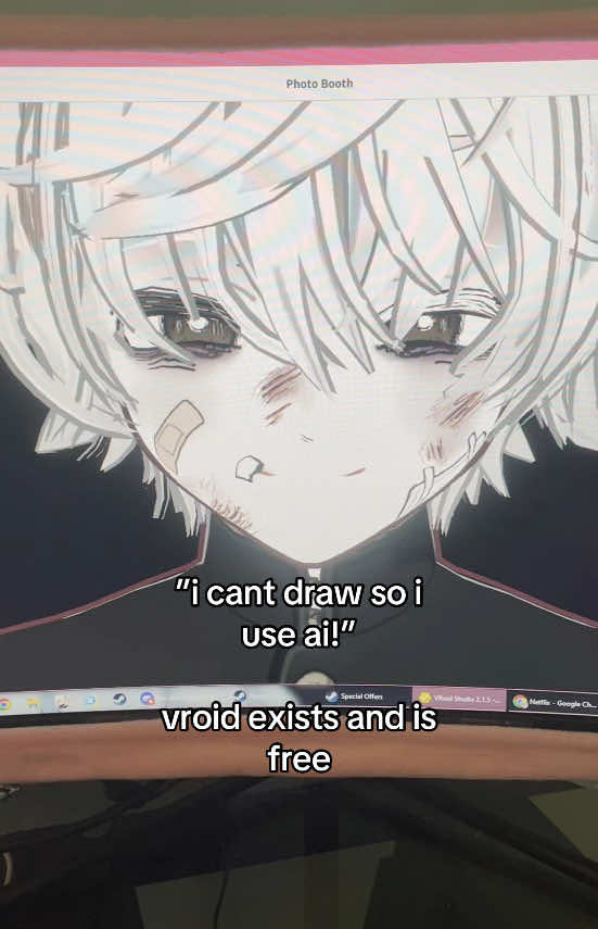 and if you dont have the time then commission someone to draw for you, if you cant afford that theres many apps where u can make ocs in a few minutes for free #aiart#vroid#ai#oc