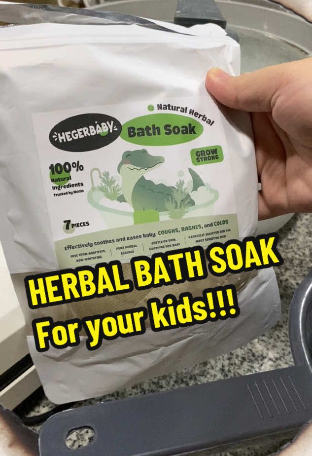 Perfect para sa ubo ng mga bata! #hergerbaby #coughremedy #herbalmedicine #healthylifestyle #fyp #bathsoak 