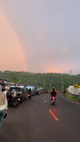 Jembatan dua bayah, sore ini #sunset #pelangi #bayah #sawarna 