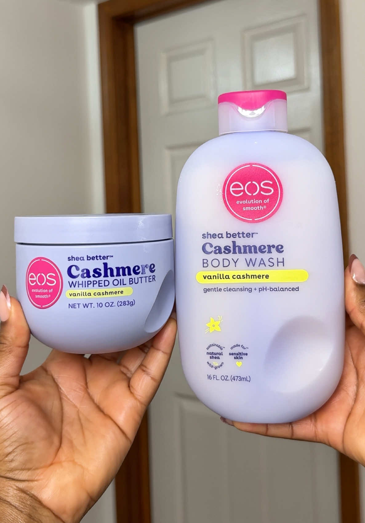 Have you tried any of these newly launched EOS body products?  - If YES, which is your favorite? If NO, which would you like to try first? Let me know in the comment section🤗 - - FULL REVIEW VIDEO ON YOUTUBE  YouTube Channel Name : Ganniyat AO - - #eosbodyoil #eosbodybutter #eosbodywash #eosvanillacashmere #eosproducts #eoslipbalm #eosnewproducts #eosnewlylaunchedproduct #viral #bodycareproducts #eos #vanillascents #vanillagirl #bodybutter #bodyoil #fragranceoil 