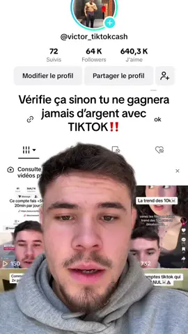 Vérifie ça sinon tu ne gagnera jamais d’argent avec TIKTOK‼️#monetisation#localisation#france#pays#buisness#viral 