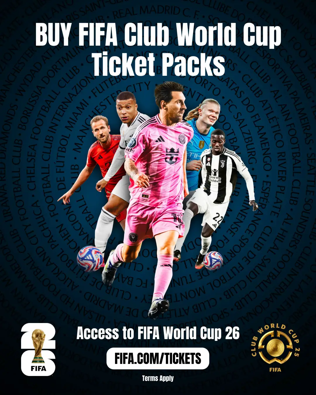 Click the link in our bio now to buy a #FIFACWC Ticket Pack and get a guaranteed opportunity to purchase a #WeAre26 match ticket. 🎟️