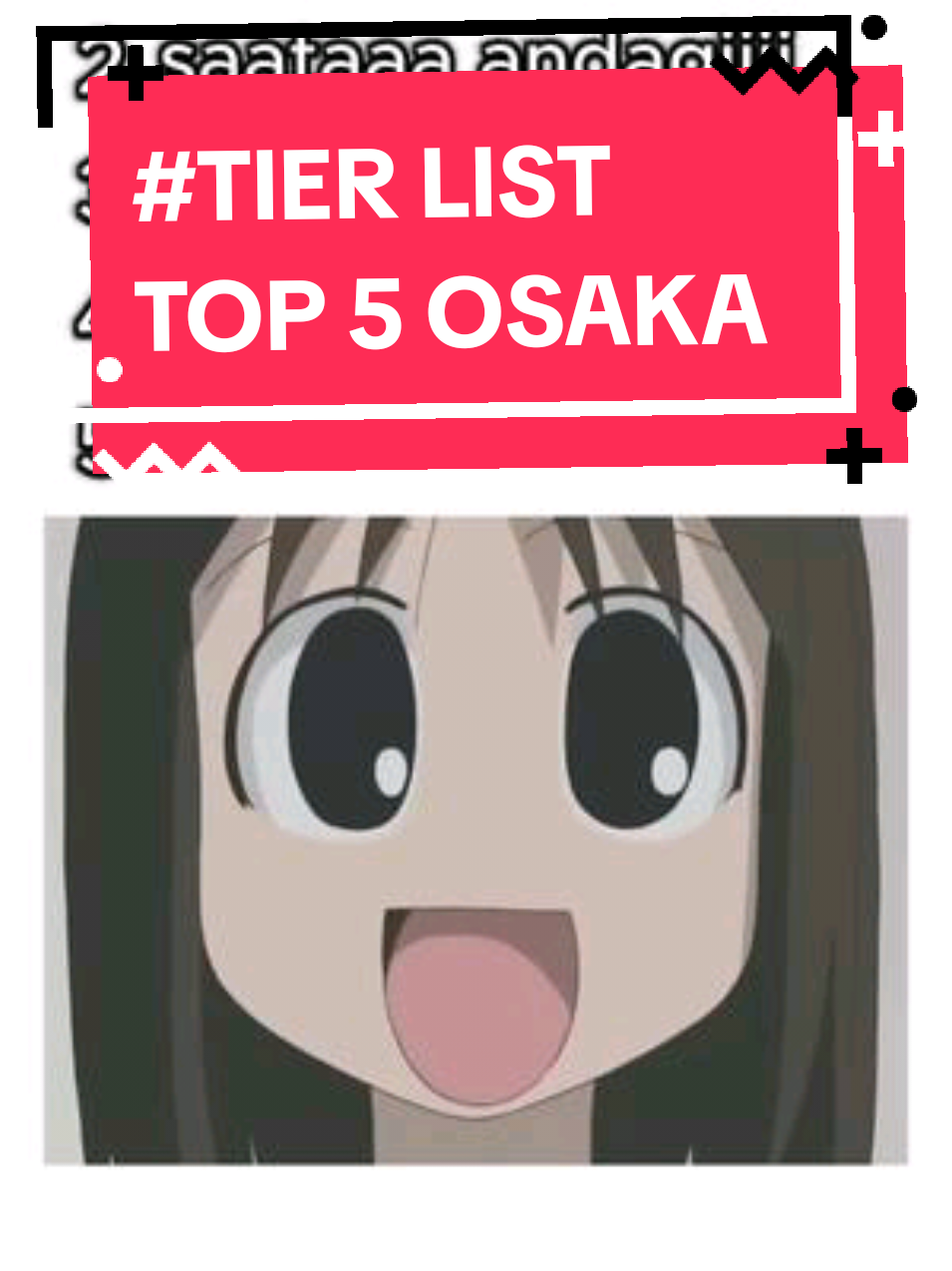top 5 osaka #azumangadaioh #azumanga #osaka #anime #animefyp #brainrot #tierlist
