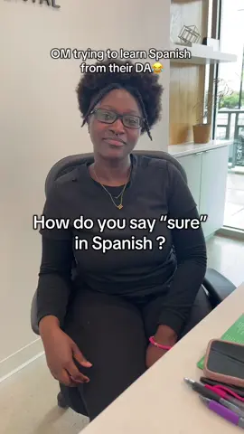 Trying to learn Spanish🤭🦷 #dental #finesmiledental #fyp #fypシ #dentist #teethtok #funny #addison #rda #spanishtiktok #trying #learning #tiktok #fun #viral 